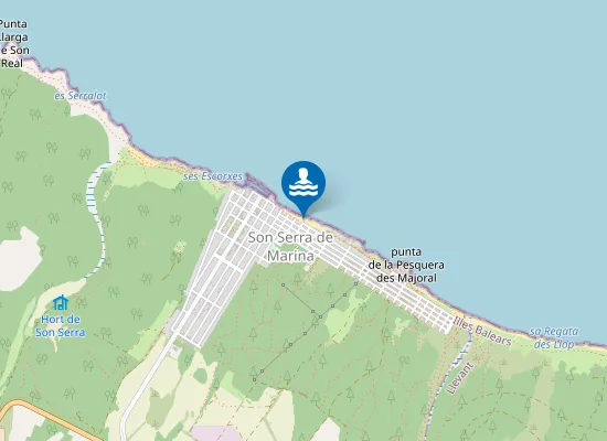 Map of Platja de s’Home Mort
