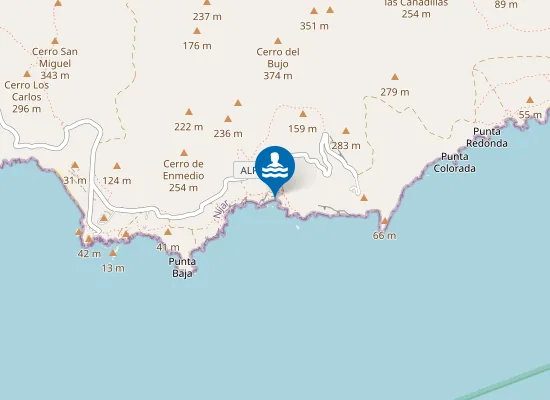 Map of Cala Rajá