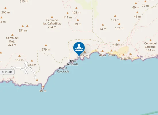 Map of Cala Carbón