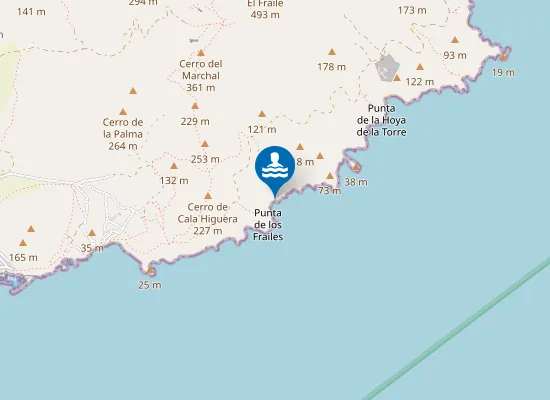 Map of Cala Tomate