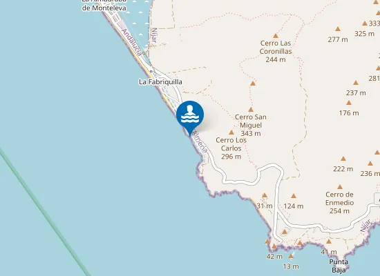 Map of Cala del Búnker