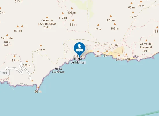 Map of Cala Chicré