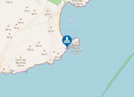 Map of Cala de los Amarillos