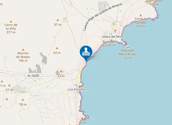 Map of Playa del Esparto