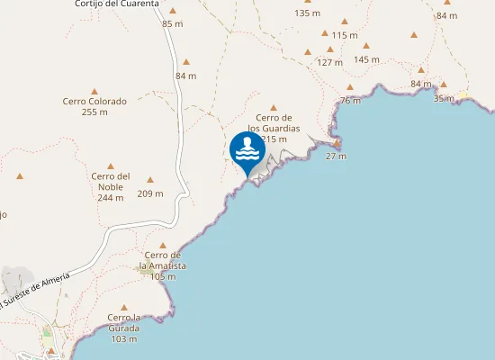 Map of Cala de los Monteses