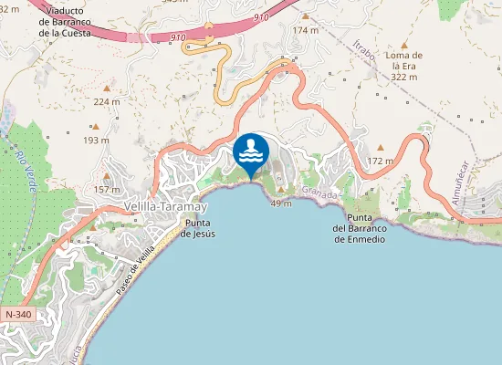 Map of Playa Calabajío
