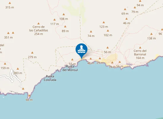 Map of Cala de la Media Luna