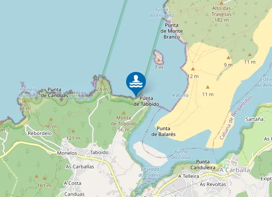 Map of Praia das Maceiras