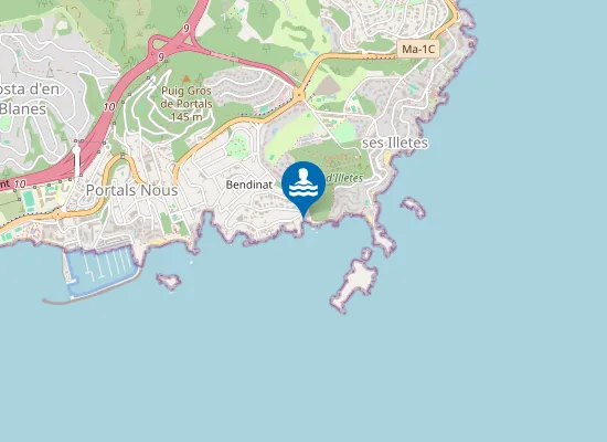 Map of Cala Oli
