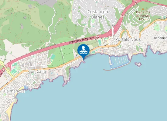 Map of Platja de s'Hostalet