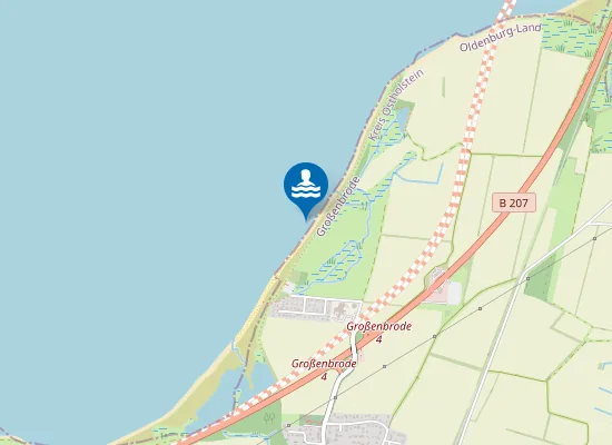 Map of OSTS GROSSENBRODE UNTERHALB BALTIC
