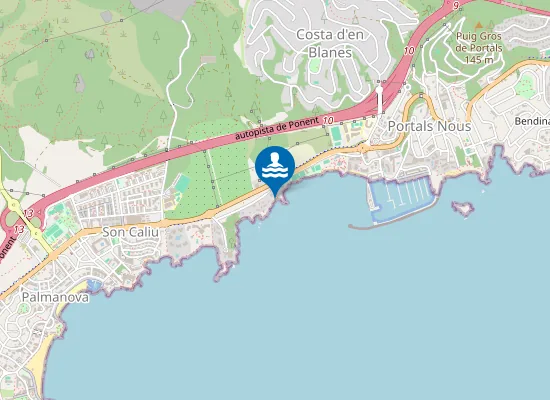 Map of Platja de la Punta des Carregador