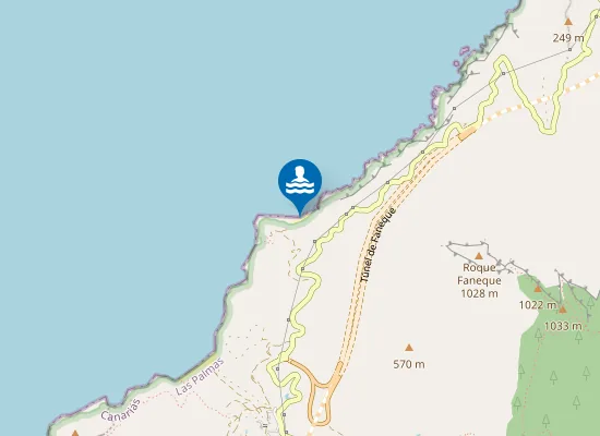 Map of Playa De Faneroque