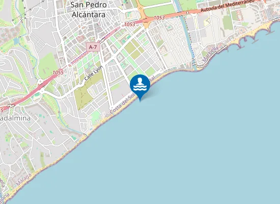 Map of Playa de San Pedro