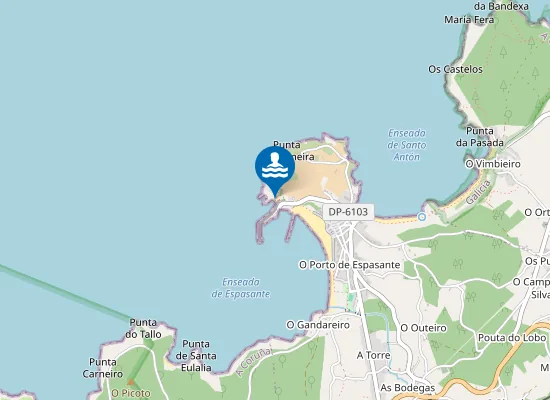 Map of Praia de Santa Cristina
