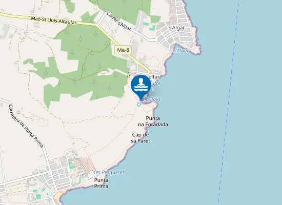 Map of Playa Caló Roig