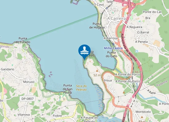 Map of Praia da Insua