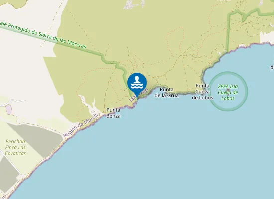 Map of Playa del Barranco Ancho