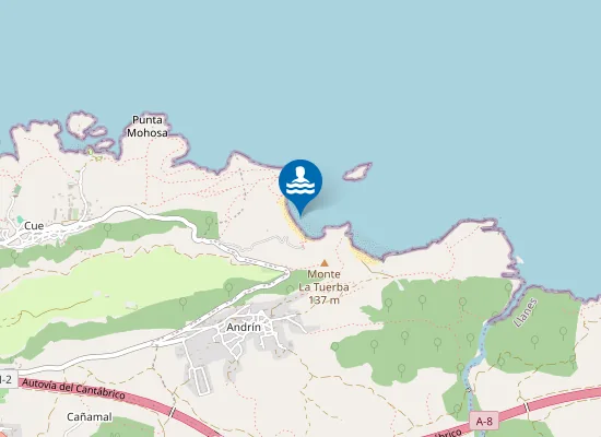 Map of Playa de La Ballota