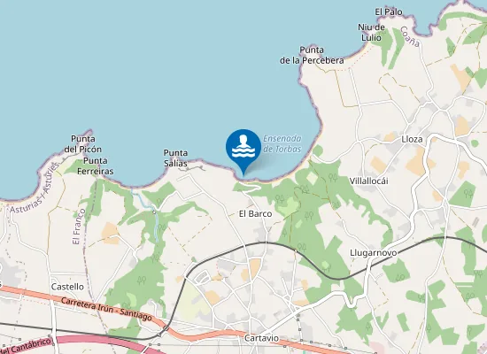 Map of Playa del Barco