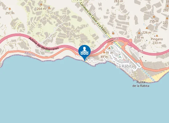 Map of Playa El Ruso