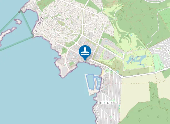 Map of Platja de ses Penyes Roges