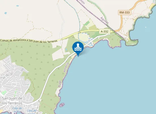 Map of Playa la Carolina