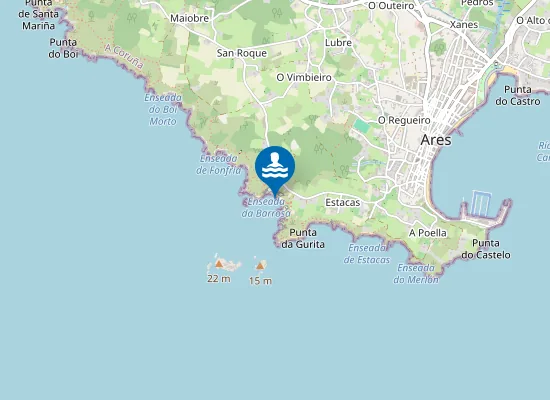 Map of Praia da Barrosa