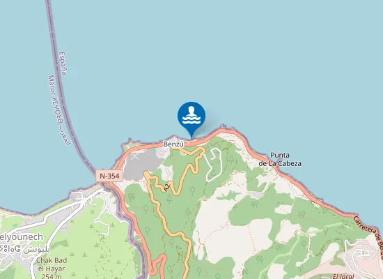 Map of Playa de Benzú