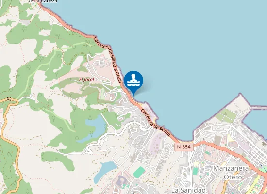 Map of Playa del Trampolin