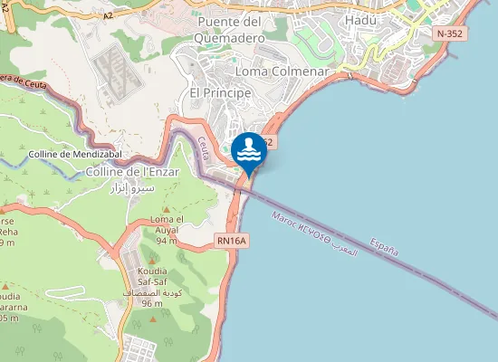 Map of El Tarajal