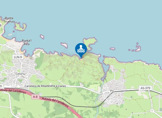 Map of Playa de San Martín