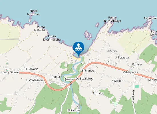 Map of Playa de Porcía
