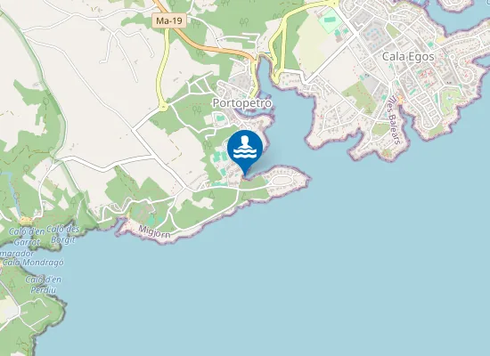 Map of Caló de sa Torre