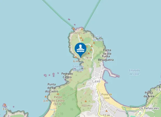 Map of Praia dos Cristais