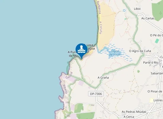 Map of Praia do Porto de Abaixo
