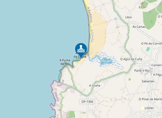 Map of Praia do Anguieiro
