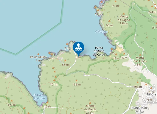 Map of Praia de Santa Mariña