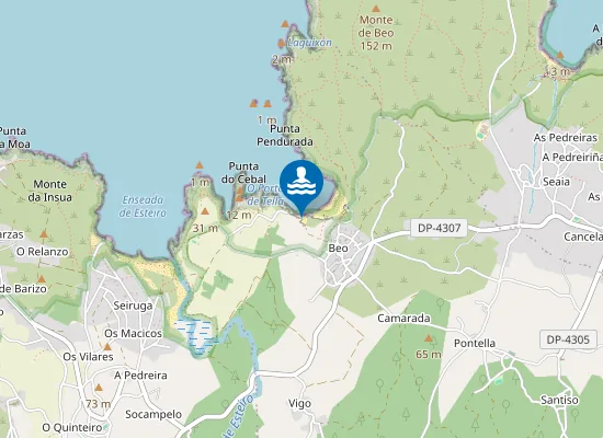 Map of Praia da Froxilla