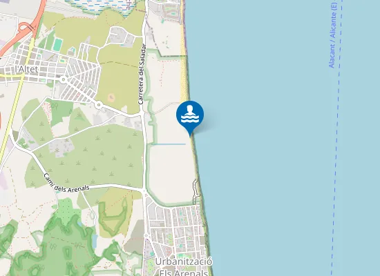 Map of Platja de l'Altet