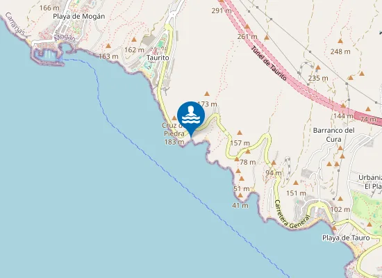 Map of Playa Cruz de Piedra
