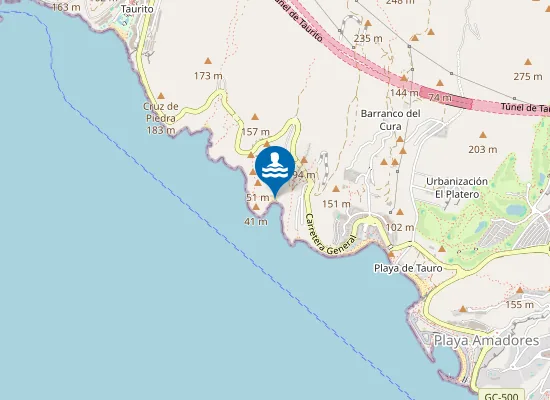 Map of Playa Medio Almud