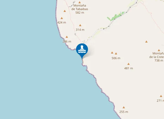 Map of Playa Del Hornillo