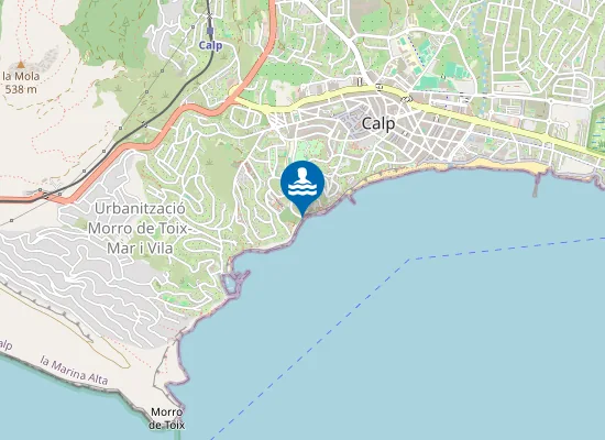 Map of Cala la Mançanera