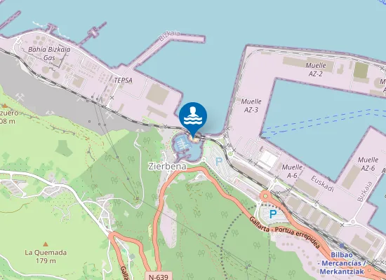 Map of Playa De Zierbena