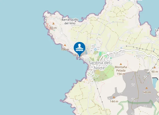 Map of Playa El Muelle