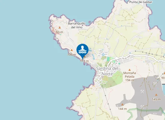 Map of Playa El Roquete