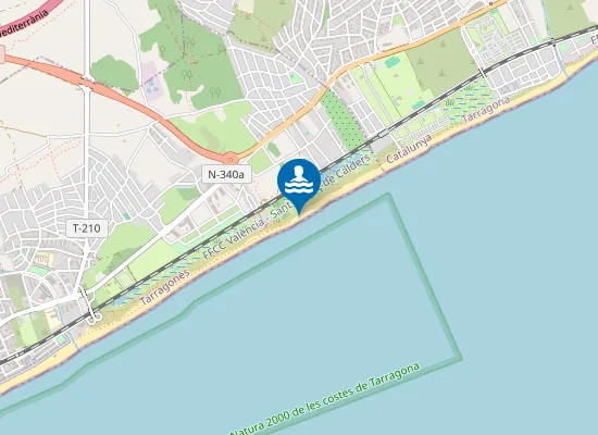 Map of Platja nudista