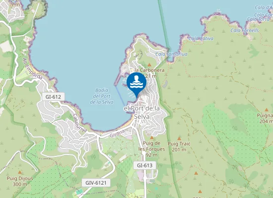 Map of Platja de l'Escar