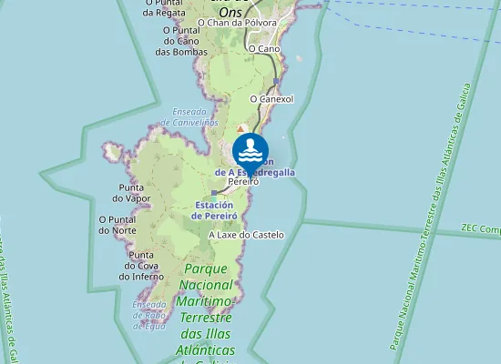 Map of Praia de Pereiró